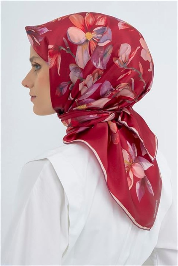Armine Yeni Sezon 2026 Saf İpek Twill Eşarp 9524D 34