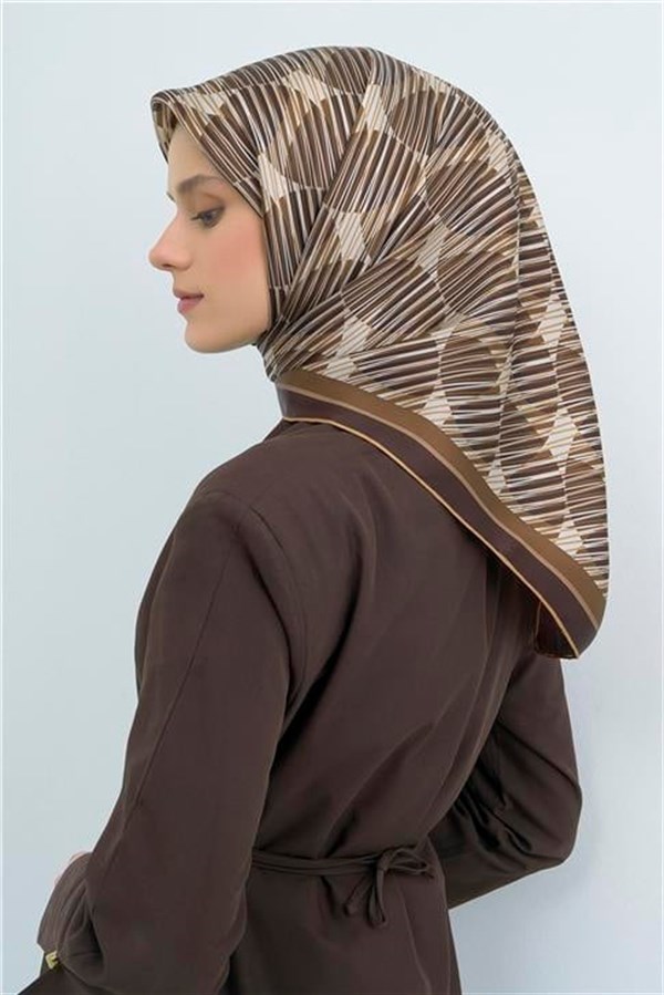 Armine Yeni Sezon 2026 Saf İpek Twill Eşarp 9533D 80