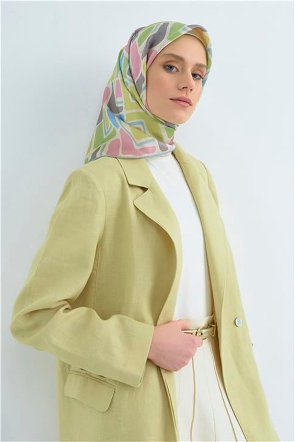 Armine Yeni Sezon 2026 Saf İpek Twill Eşarp 9504D 85