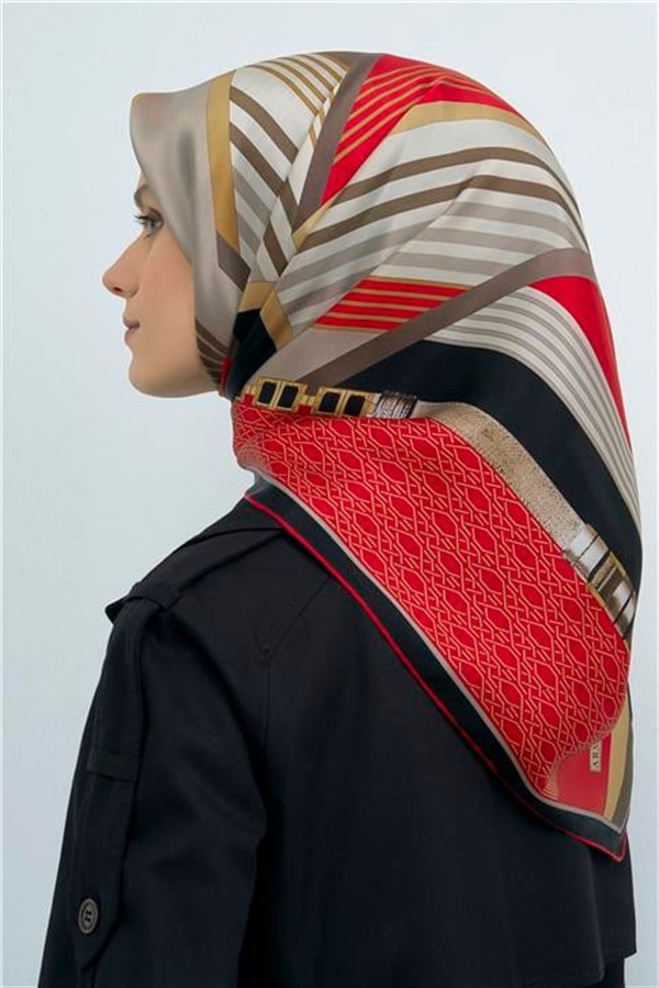 Armine Yeni Sezon 2026 Saf İpek Twill Eşarp 9521D 05