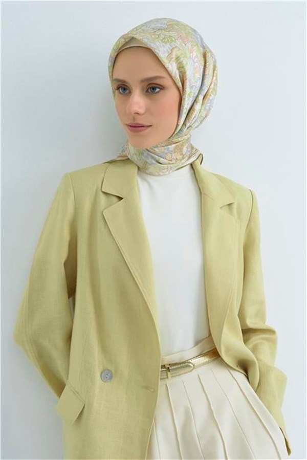 Armine Yeni Sezon 2026 Saf İpek Twill Eşarp 9508D 53