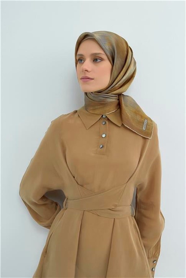 Armine Yeni Sezon 2026 Saf İpek Twill Eşarp 9513D 37