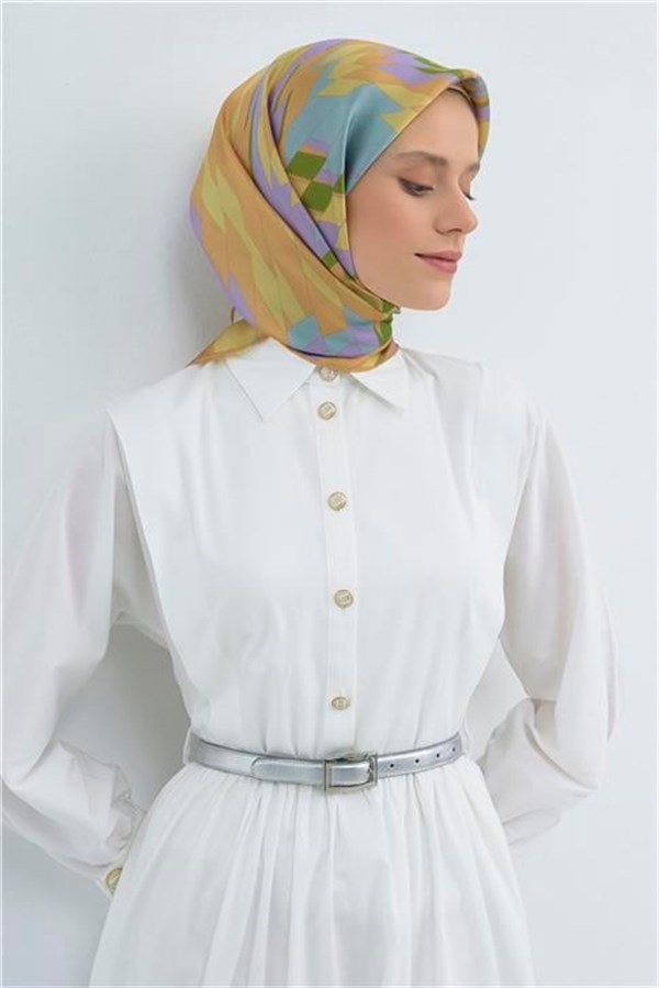Armine Yeni Sezon 2026 Saf İpek Twill Eşarp 9507D 50