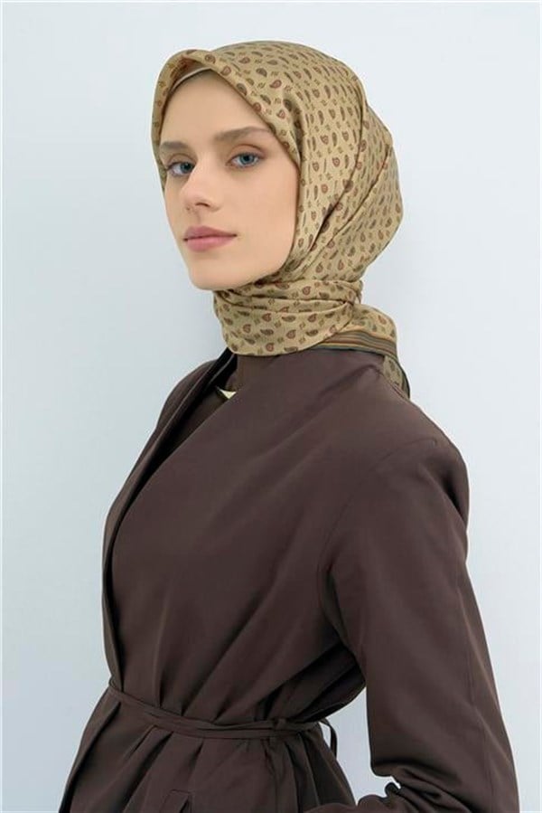 Armine Yeni Sezon 2026 Saf İpek Twill Eşarp 9548D 81