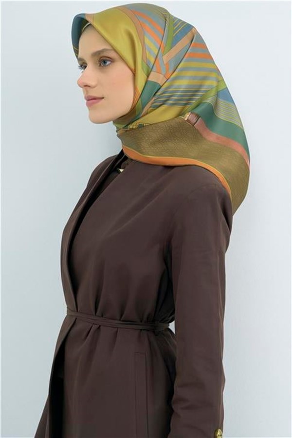 Armine Yeni Sezon 2026 Saf İpek Twill Eşarp 9521D 52