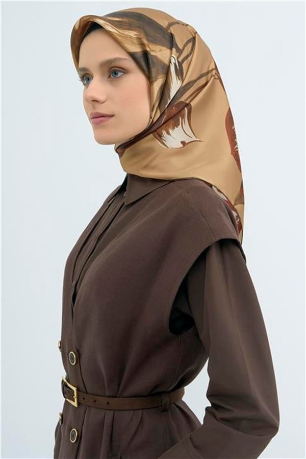 Armine Yeni Sezon 2026 Saf İpek Twill Eşarp 9506D 82