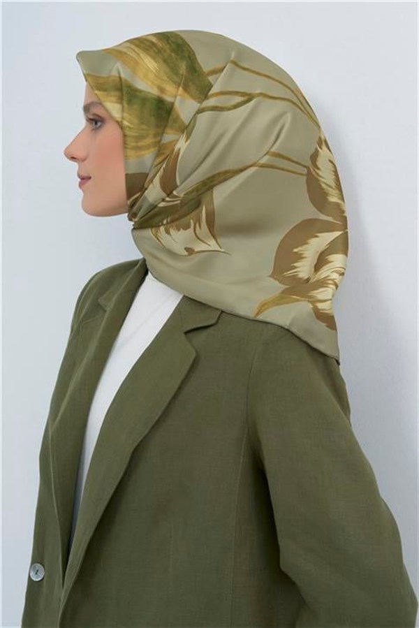 Armine Yeni Sezon 2026 Saf İpek Twill Eşarp 9506D 08