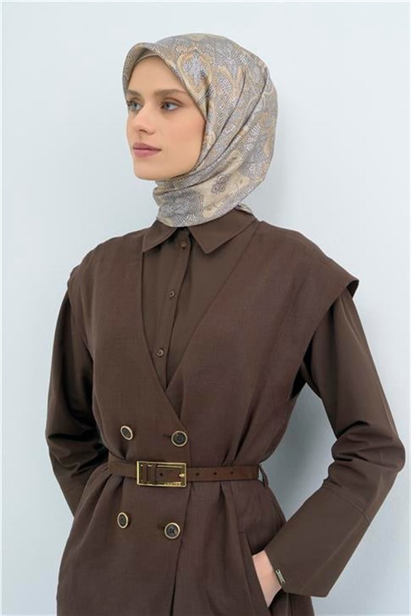Armine Yeni Sezon 2026 Saf İpek Twill Eşarp 9540D 84