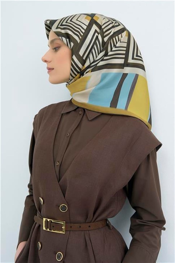 Armine Yeni Sezon 2026 Saf İpek Twill Eşarp 9534D 81