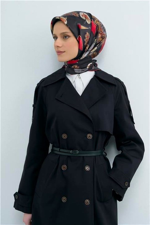 Armine Yeni Sezon 2026 Saf İpek Twill Eşarp 9532D 84