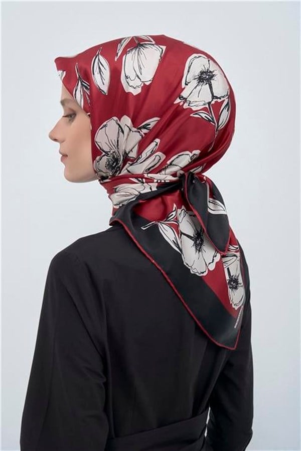 Armine Yeni Sezon 2026 Saf İpek Twill Eşarp 9536D 34