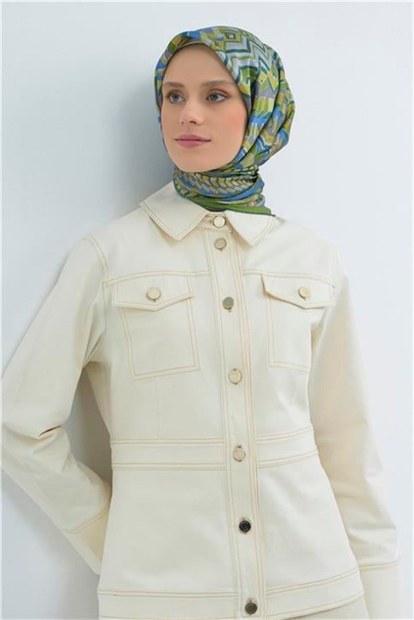 Armine Yeni Sezon 2026 Saf İpek Twill Eşarp 9542D 53