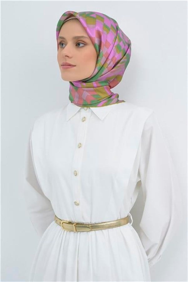 Armine Yeni Sezon 2026 Saf İpek Twill Eşarp 9507D 54