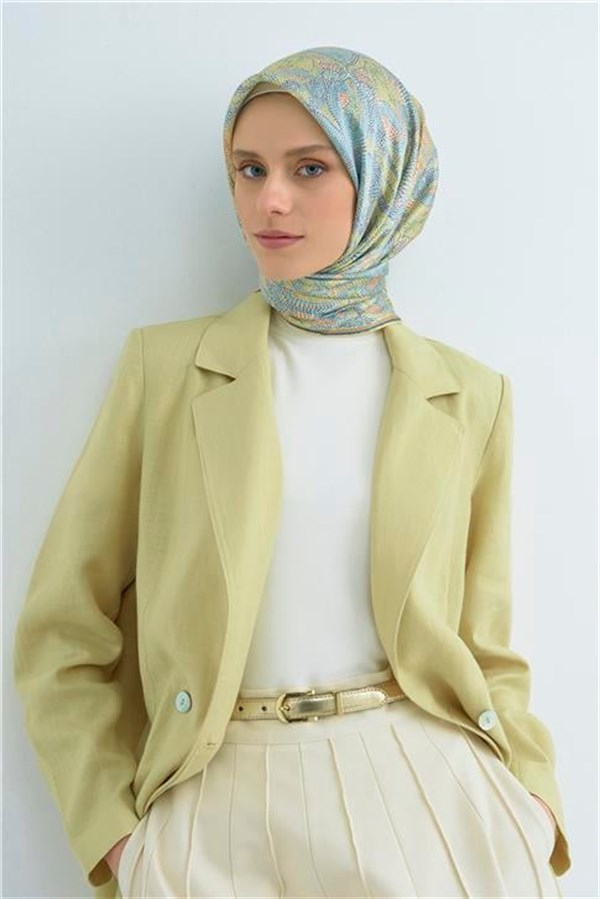 Armine Yeni Sezon 2026 Saf İpek Twill Eşarp 9540D 81