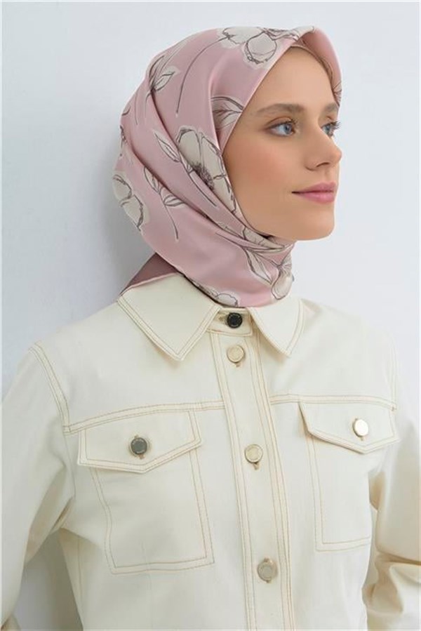 Armine Yeni Sezon 2026 Saf İpek Twill Eşarp 9536D 39