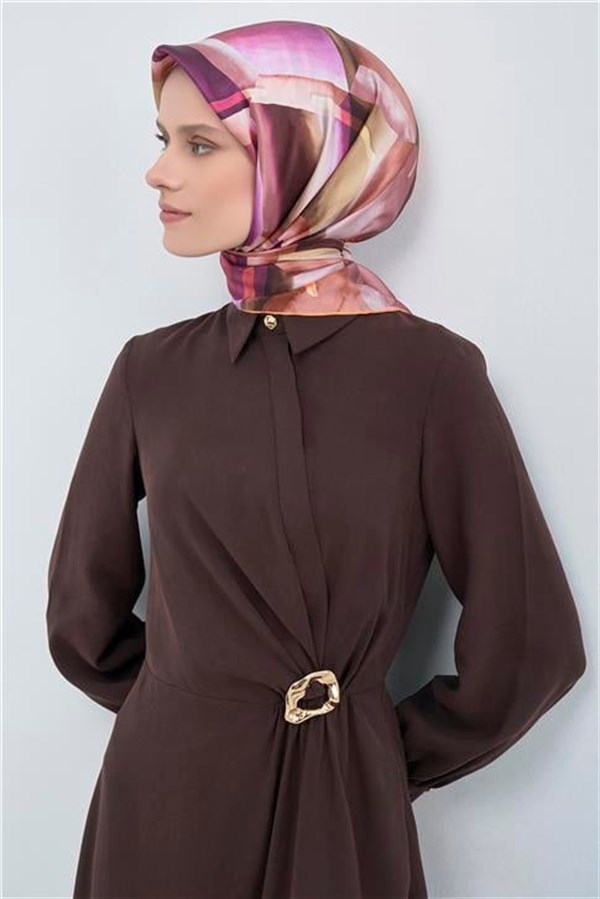 Armine Yeni Sezon 2026 Saf İpek Twill Eşarp 9510D 33