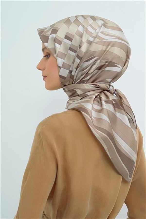 Armine Yeni Sezon 2026 Saf İpek Twill Eşarp 9507D 03
