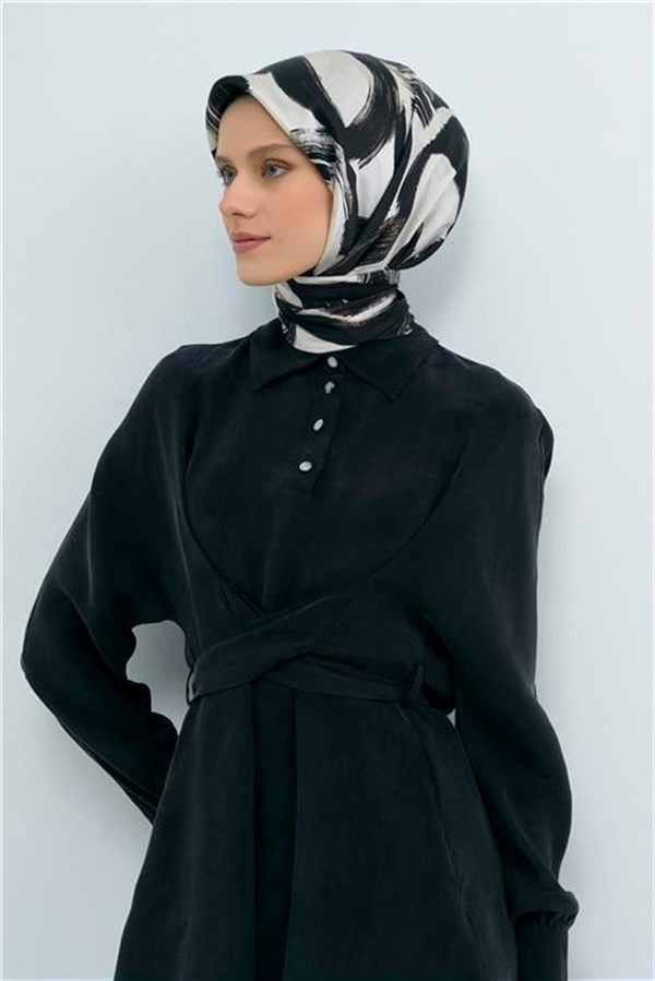 Armine Yeni Sezon 2026 Saf İpek Twill Eşarp 9555D 01