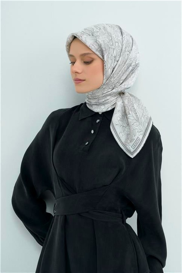 Armine Yeni Sezon 2026 Saf İpek Twill Eşarp 9508D 01
