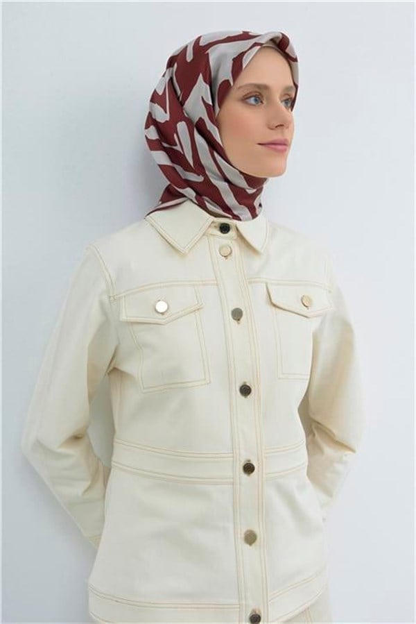 Armine Yeni Sezon 2026 Saf İpek Twill Eşarp 9554D 51
