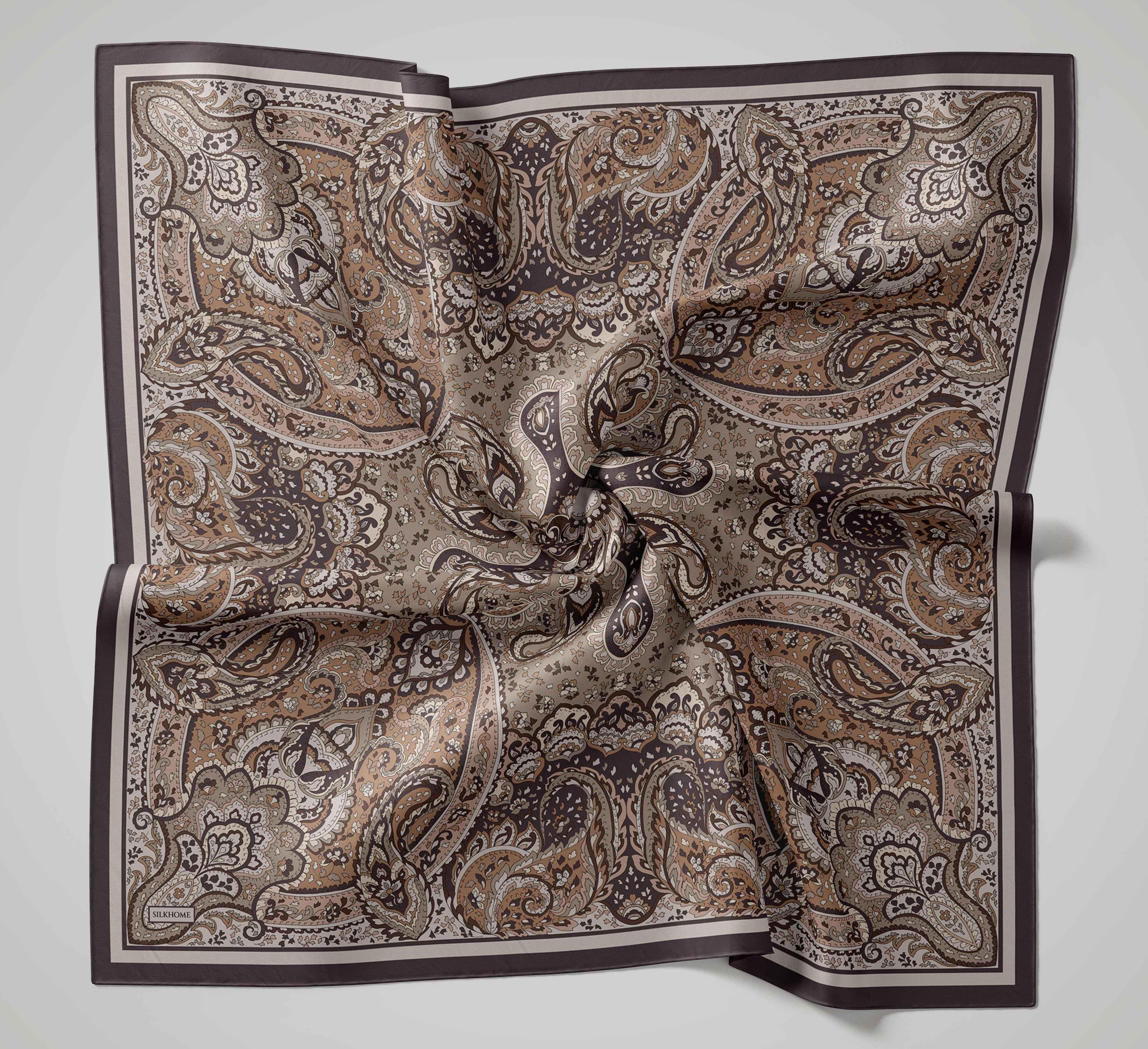 Arve Eşarp Noa Gümüş 90x90