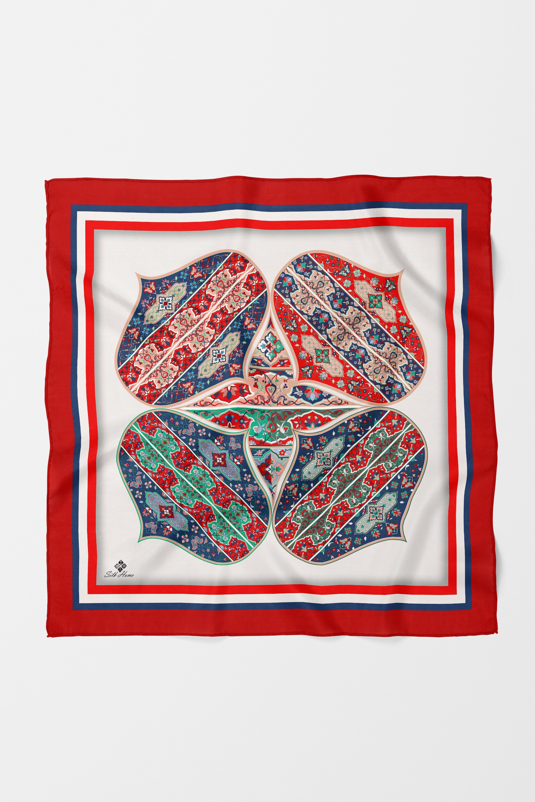 Bandana Etnik Desen Kırmızı
