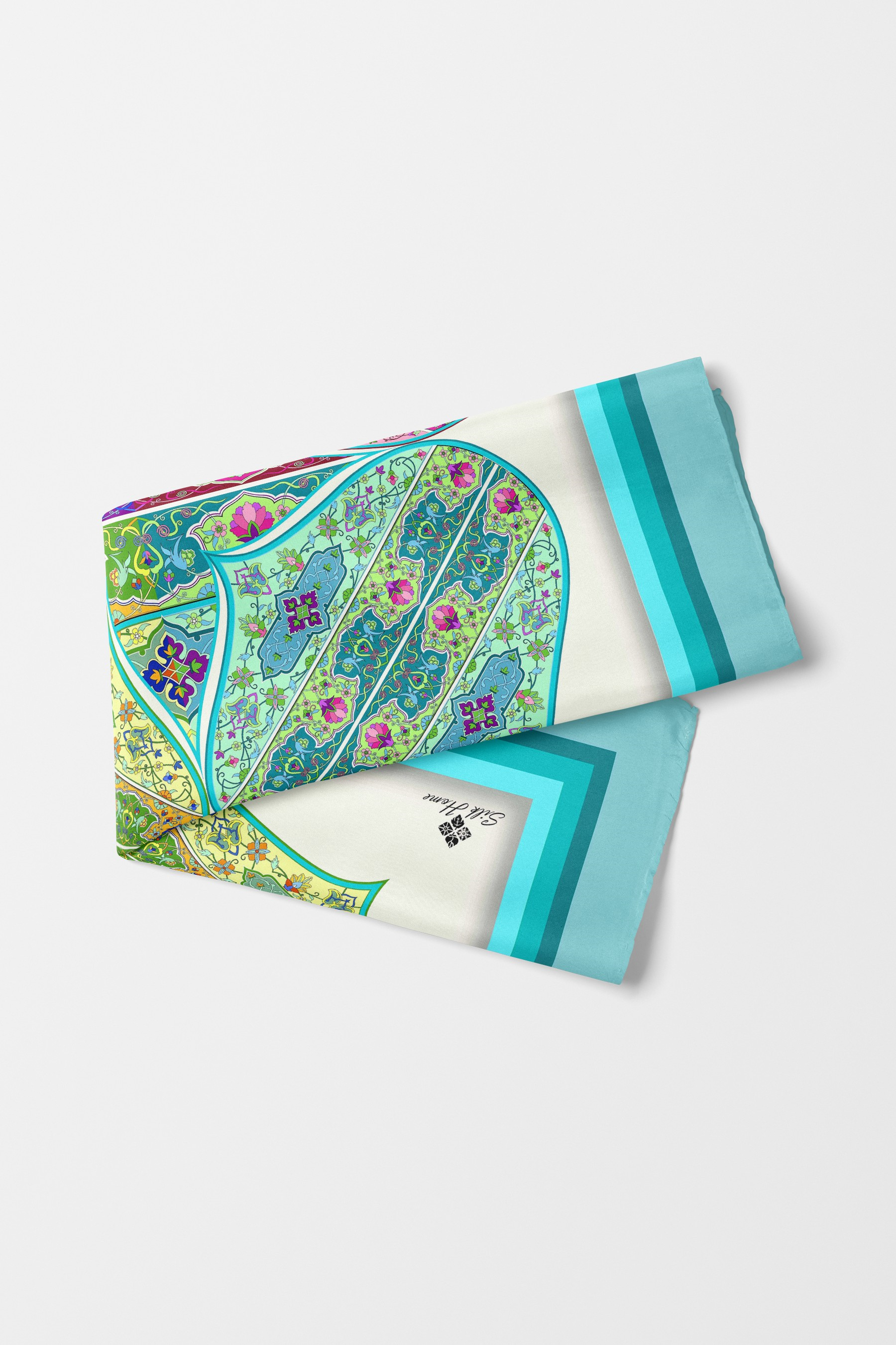Bandana Etnik Desen Mavi
