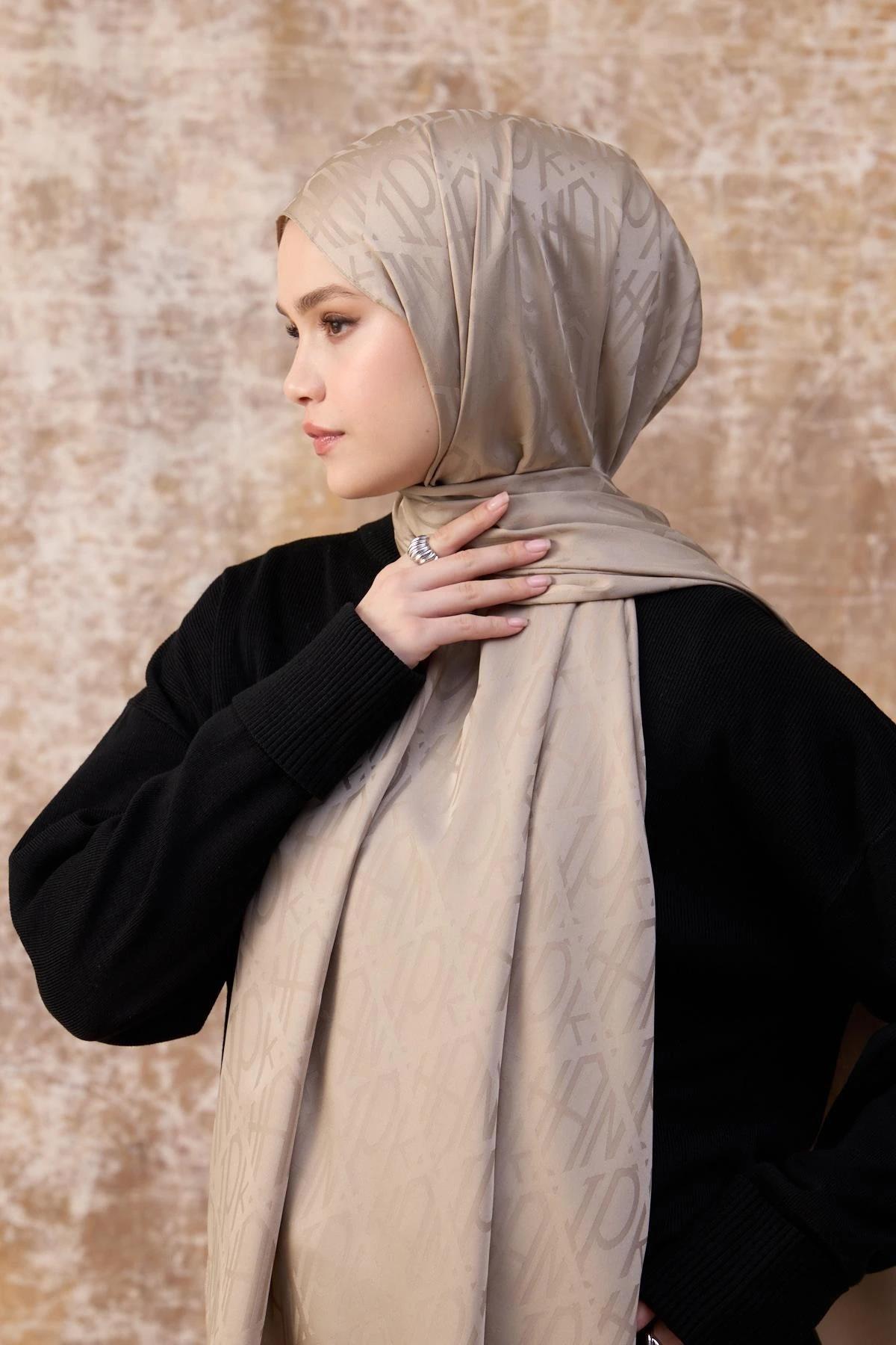 Fall Winter İpeksi Jakar Şal Camel 9020-29