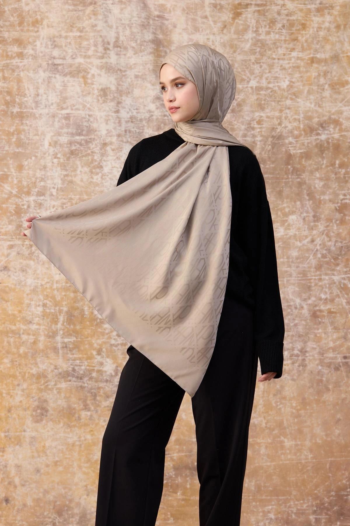 Fall Winter İpeksi Jakar Şal Camel 9020-29