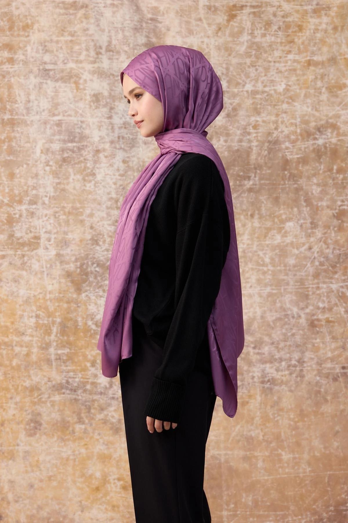 Fall Winter İpeksi Jakar Şal Leylak 9020-19