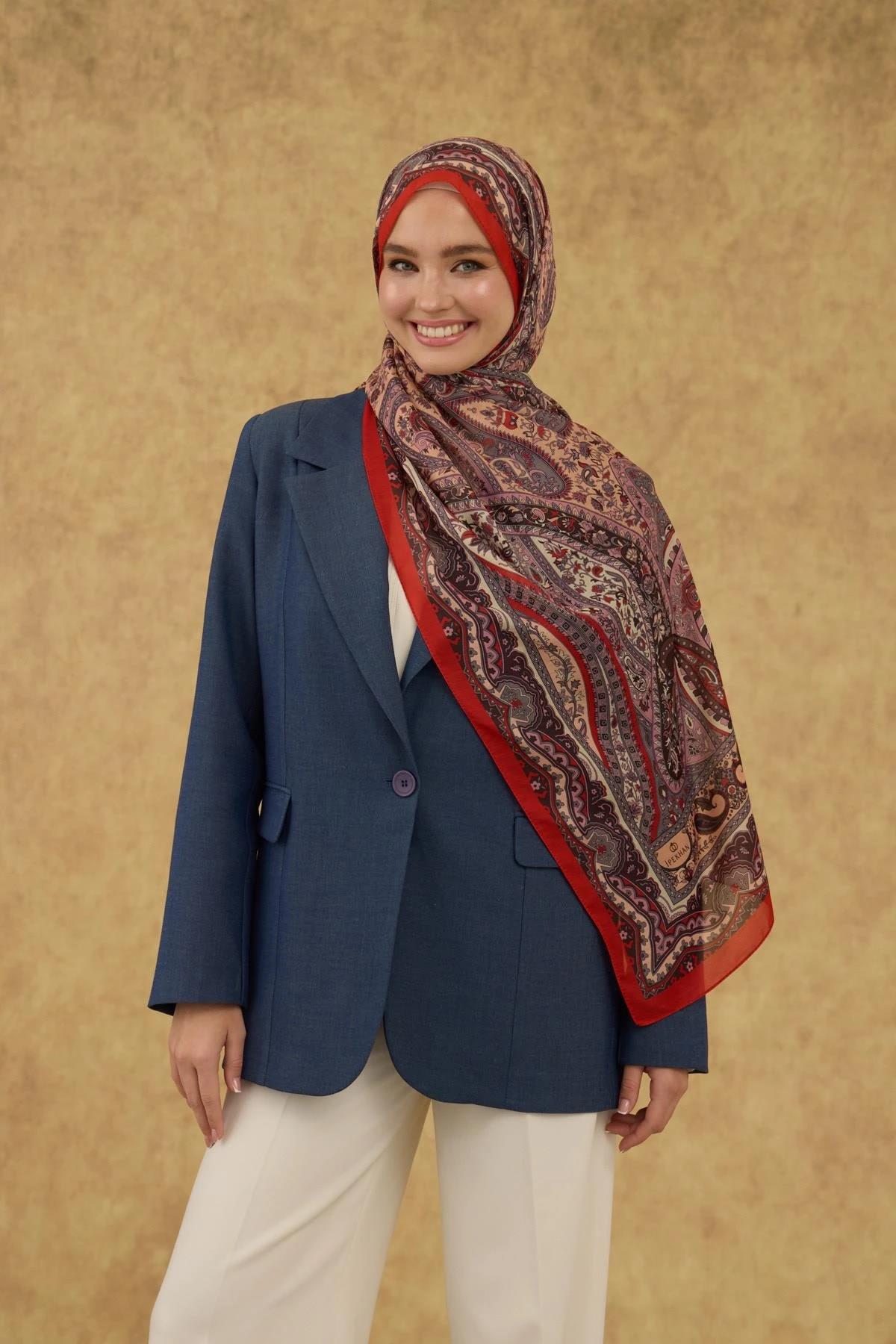 İpekhan Soft Şal Kırmızı 3053-08