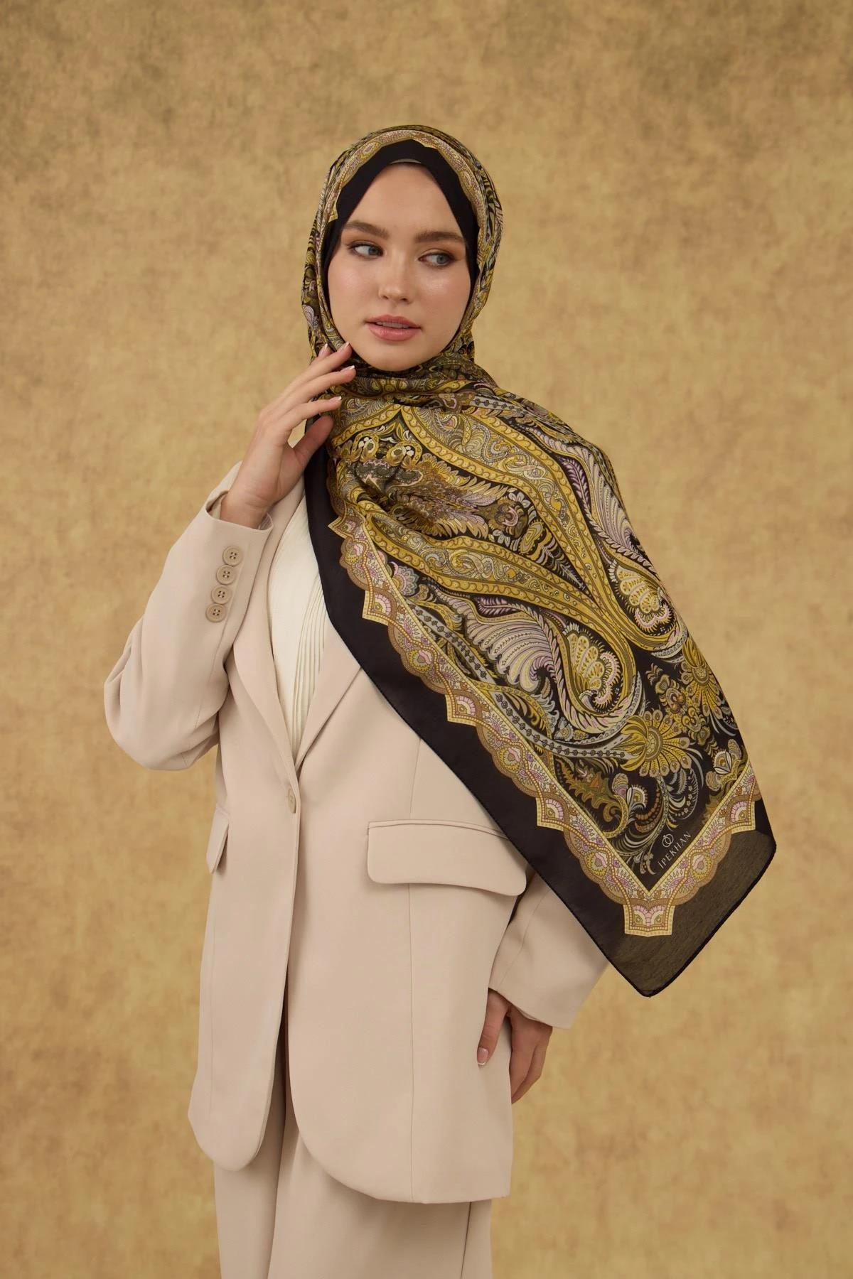 İpekhan Soft Şal Siyah Gold 3052-14