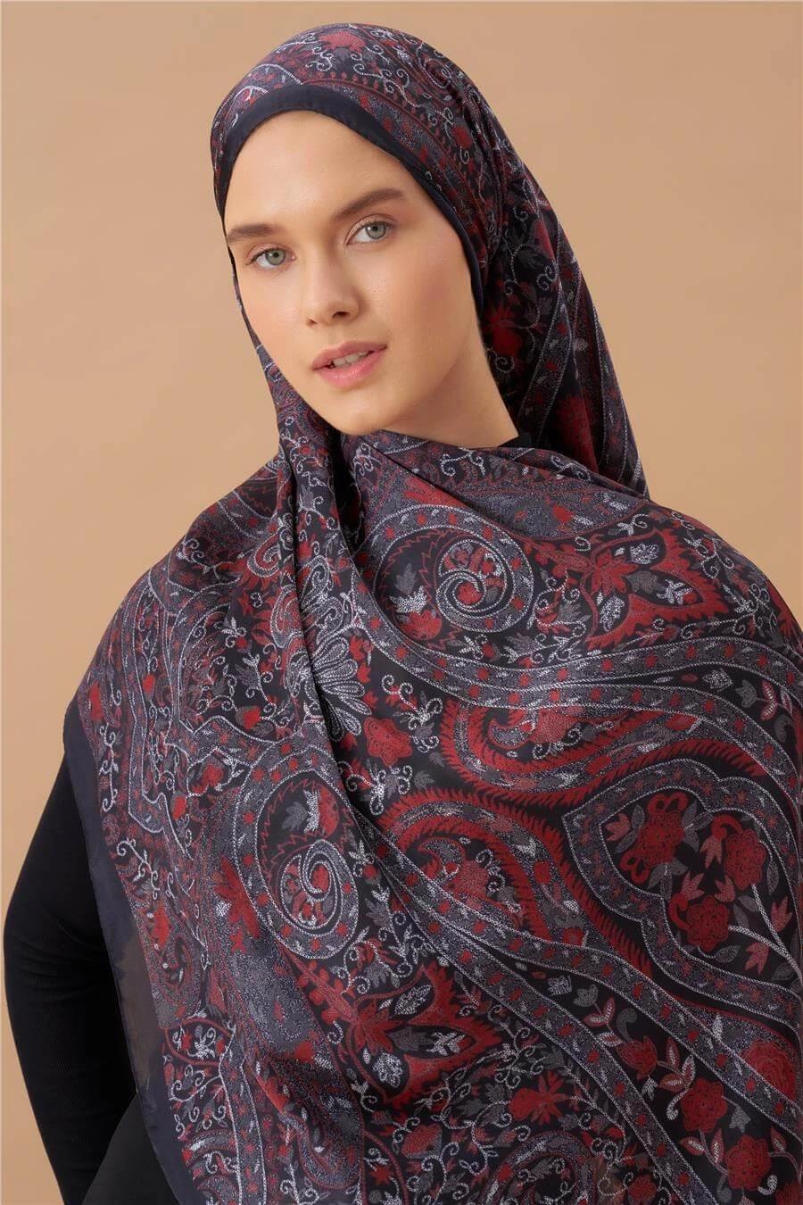 Jardin Secret Collection Hint Vual İpek Şal 5011-08