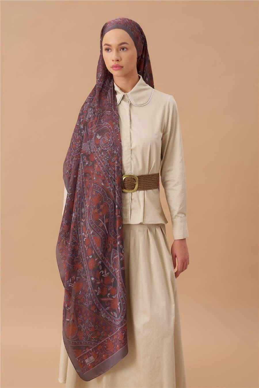 Jardin Secret Collection Hint Vual İpek Şal 5011-11