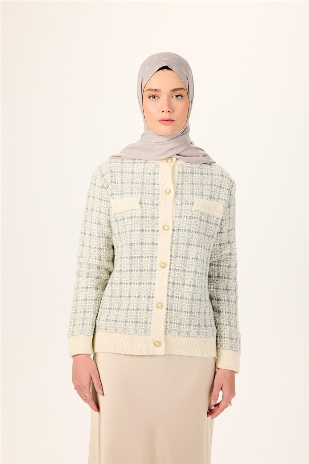 Pamuk Polyester Liva Şal Gümüş Düz Dokulu Tok Duruşlu 90x200