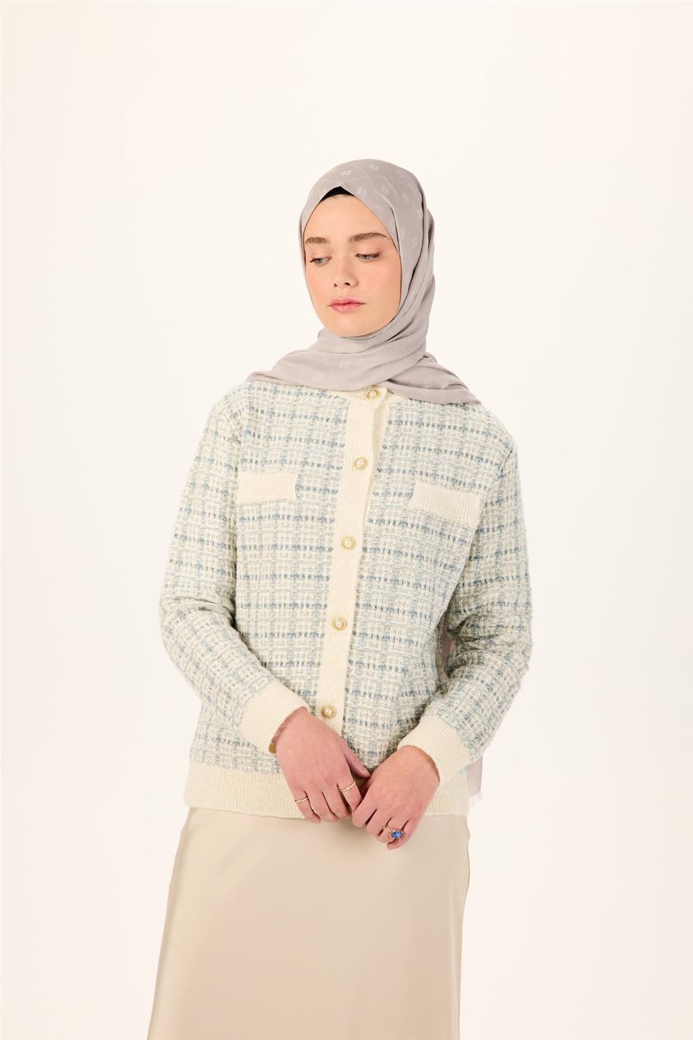 Pamuk Polyester Liva Şal Gümüş Düz Dokulu Tok Duruşlu 90x200