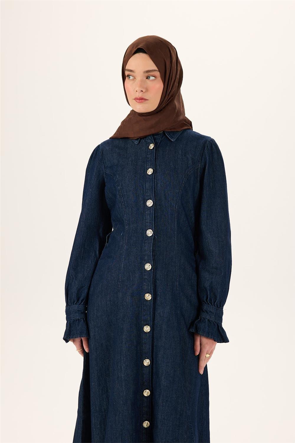 Pamuk Karışımlı Liva Şal Acı Kahve Desenli Tok Duruşlu Nefes Alan 90x200