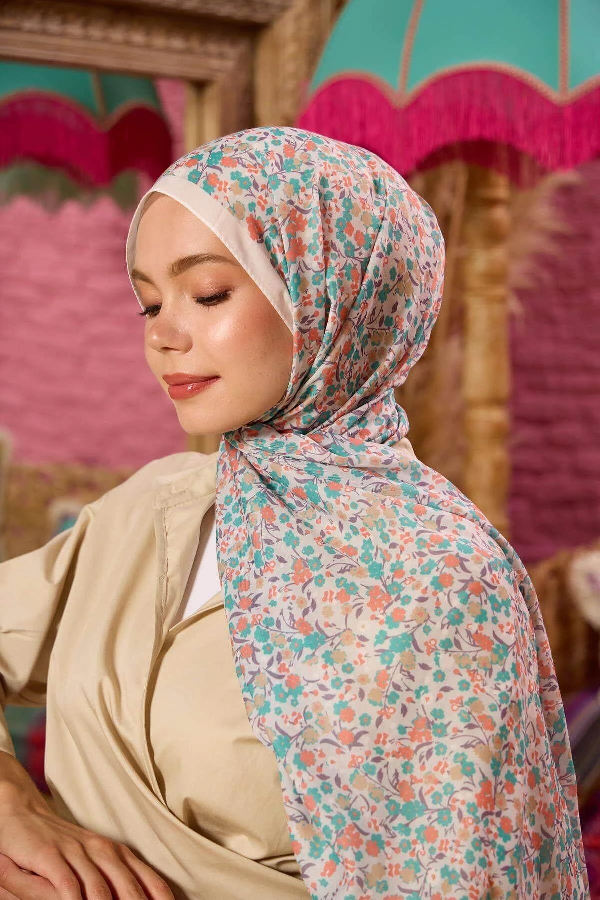 Marrakech Koleksiyon Soft Şal Kiremit Mint Yeşili 3046-18