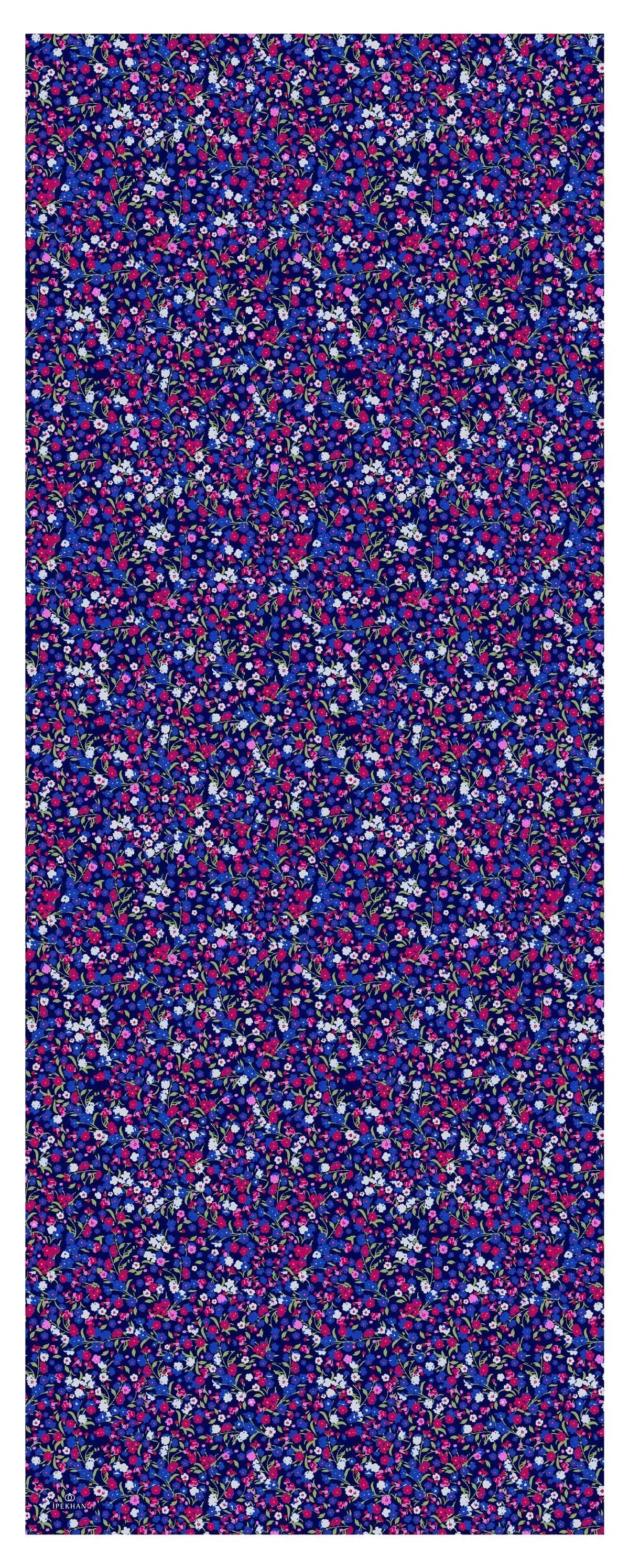 Marrakech Koleksiyon Soft Şal Lacivert Kırmızı 3046-11
