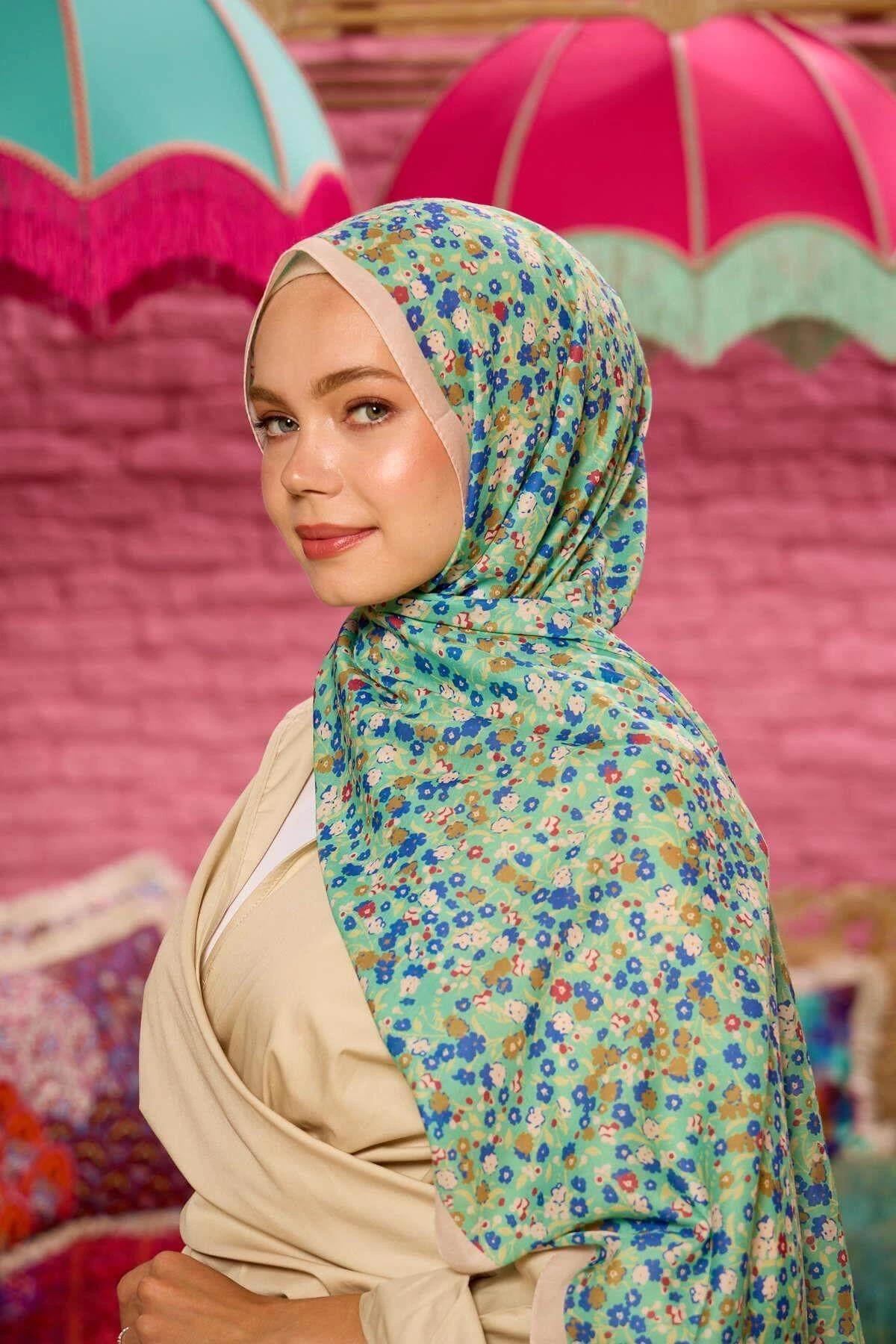 Marrakech Koleksiyon Soft Şal Mint Yeşili Sax 3046-12