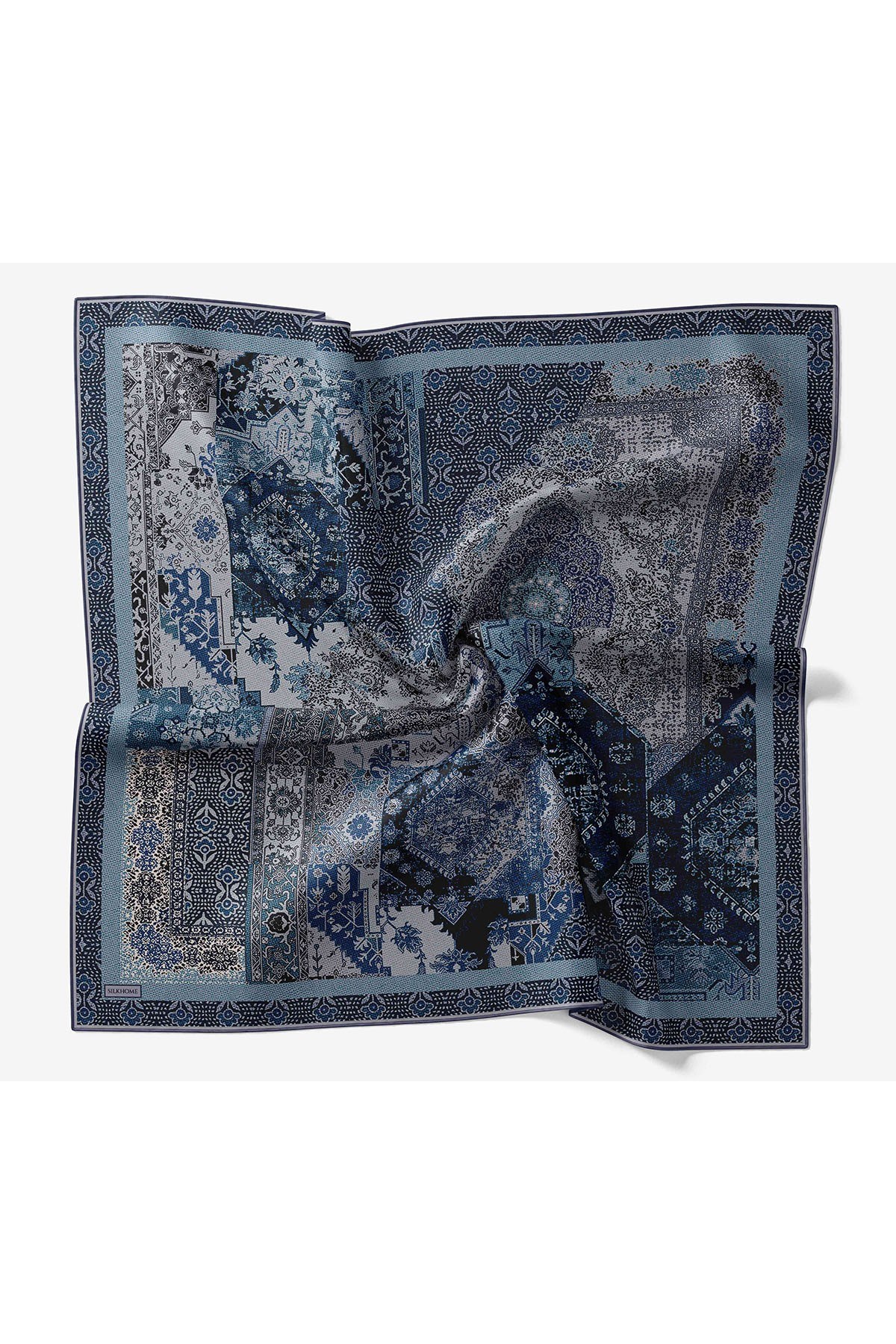 Monare Eşarp Modern Lacivert 90x90