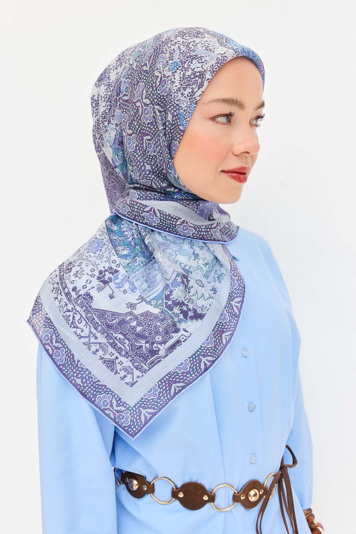 Monare Eşarp Modern Lila 90x90