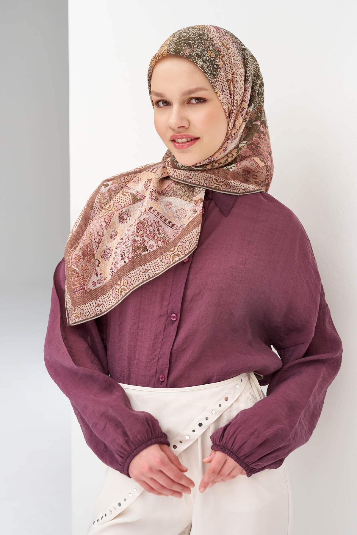 Monare Eşarp Modern Mocha Mousse 90x90