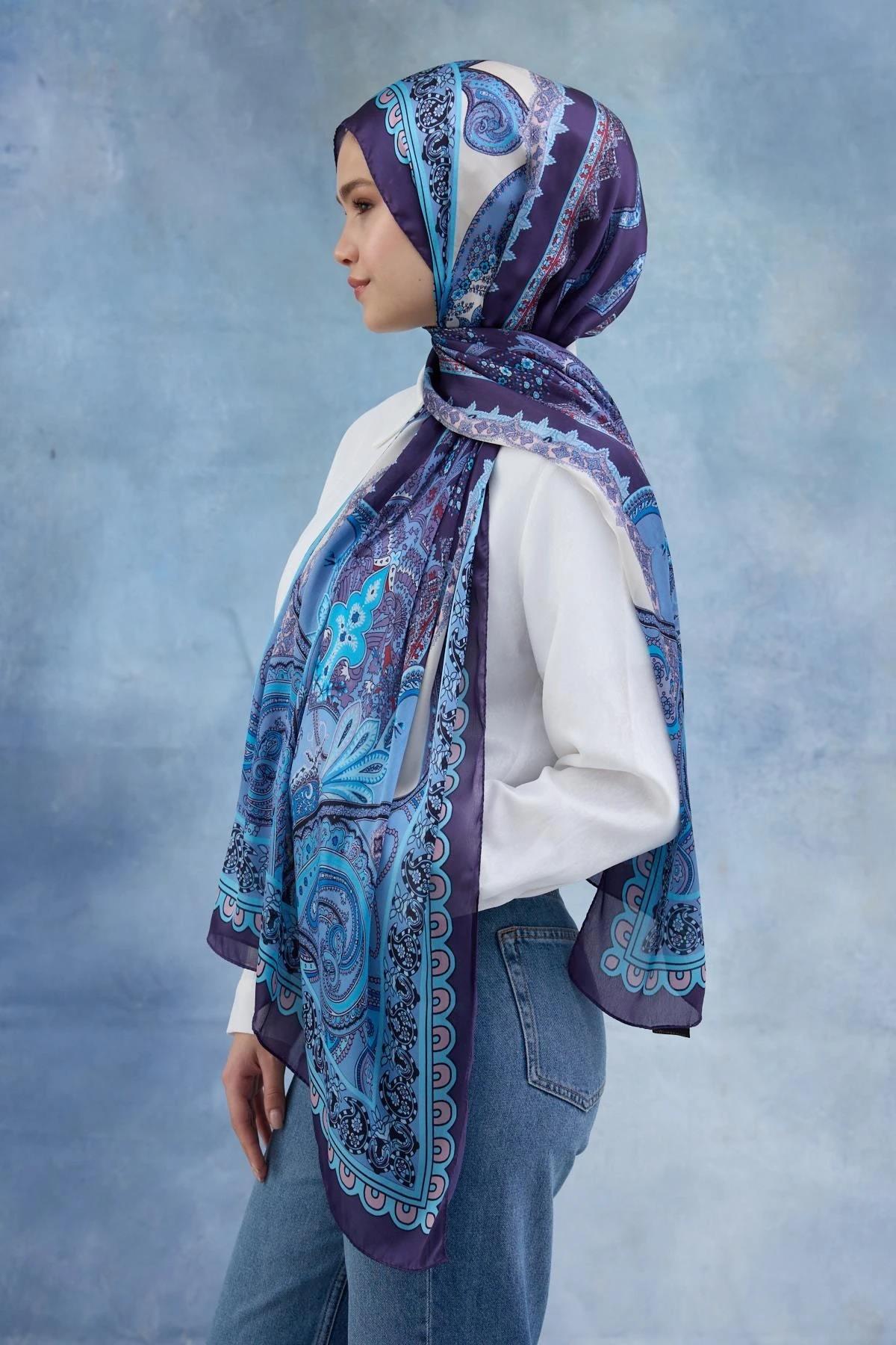 Mor Hint Vual Şal - 5006-08