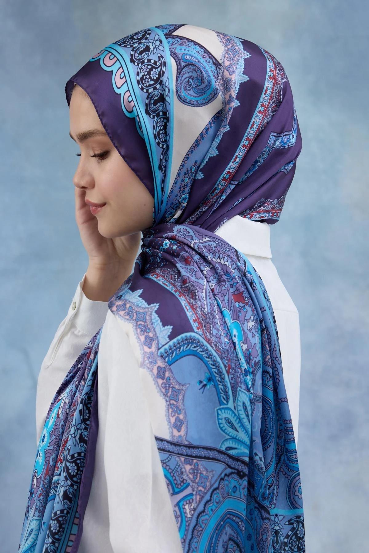 Mor Hint Vual Şal - 5006-08