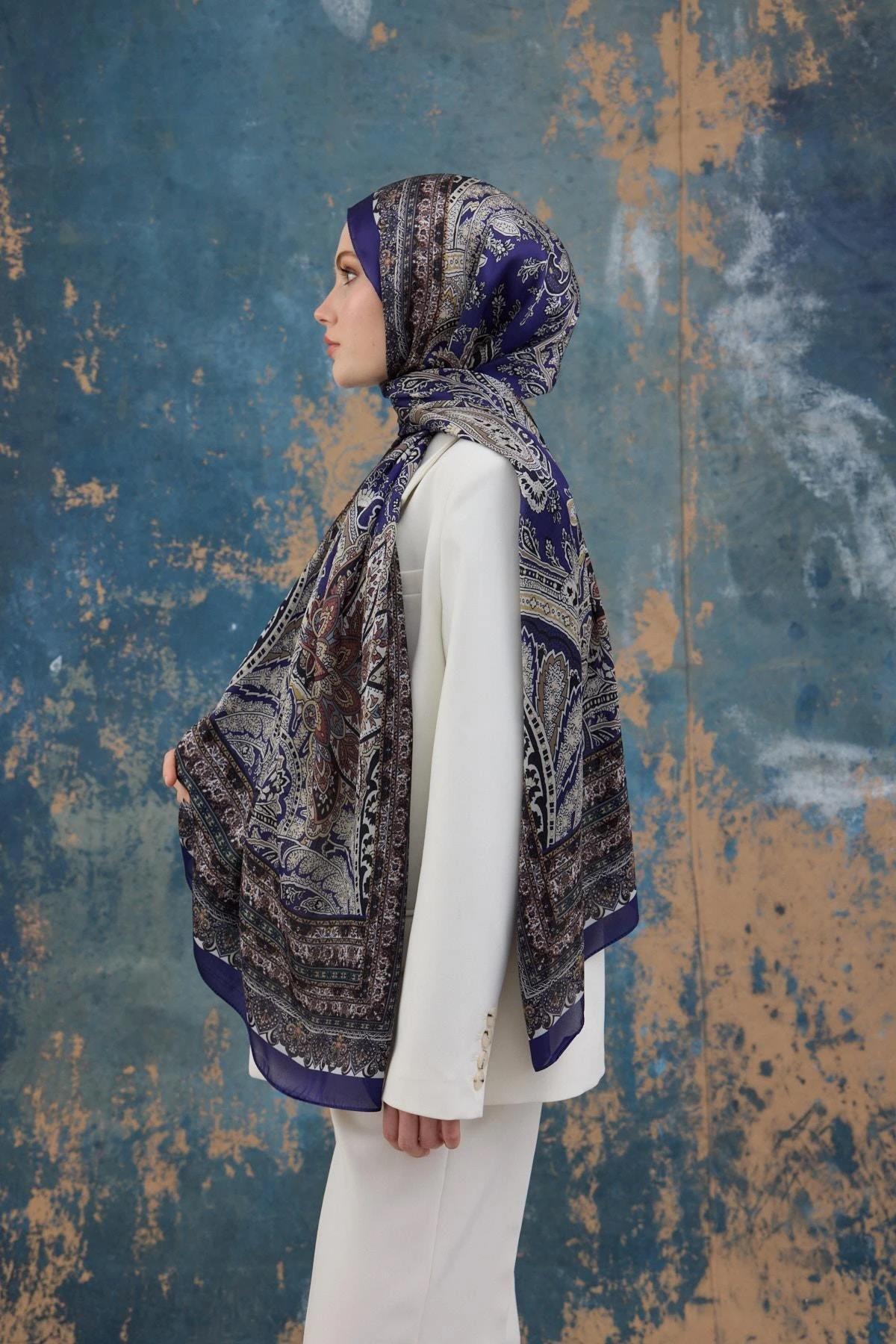 Mor Hint Vual Şal - 5007-13