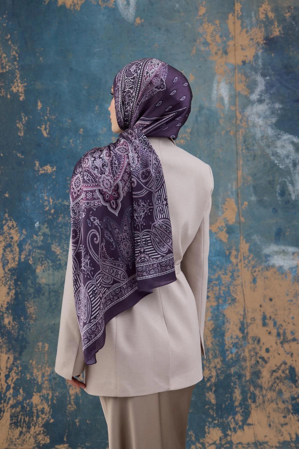 Mor Hint Vual Şal - 5008-02