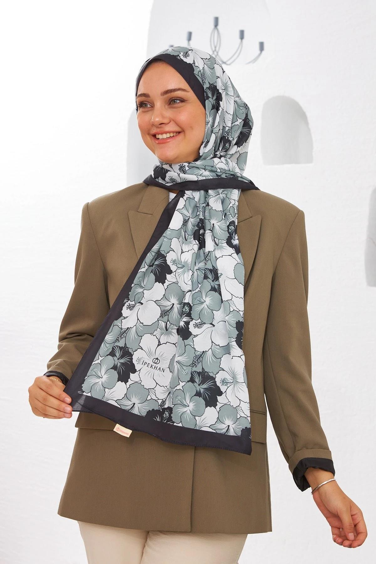 Nature Gardenya Soft Şal Koyu Gri 3034-08
