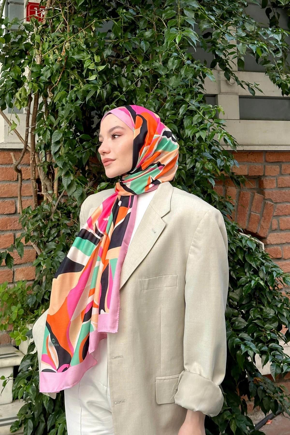 Nature Lilyum Soft Şal Bej Mor 3036-14