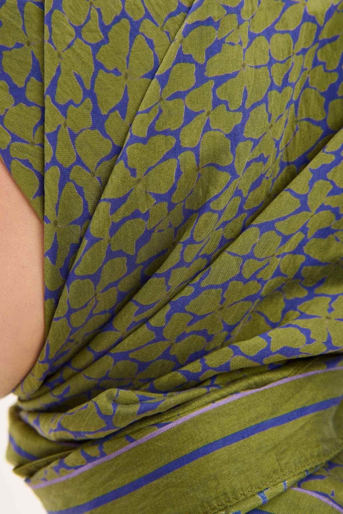 Olinda Eşarp Yonca Desen Fıstık Yeşili 90x90